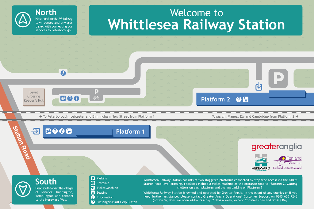 Whittlesea Station map