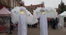 Angel stilt walkers