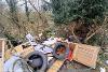 South Brink Wisbech fly-tipping hot spot March 2025 before clearance