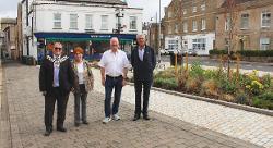 New look area of March. From left, March mayor and Fenland district councillor Andrew Woollard, with district councillors Jan French, Steve Count, Chris Seaton.